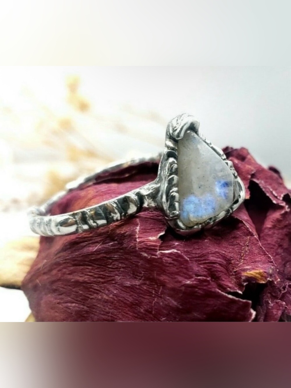Moonstone ring